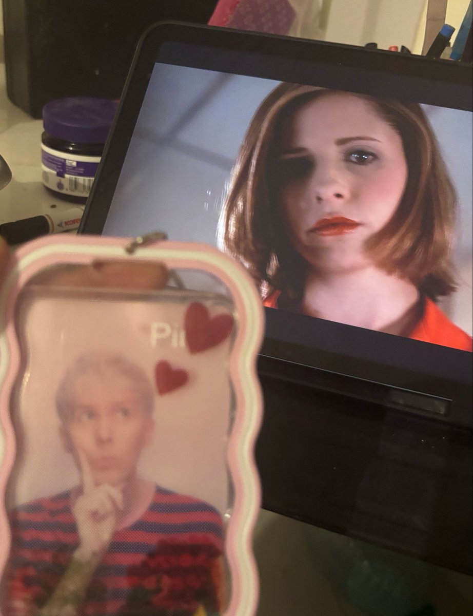 dnphillic's tweet photo. decorating my phil pc while watching buffy i ♥️ my life https://t.co/ZY9OPsOWrk