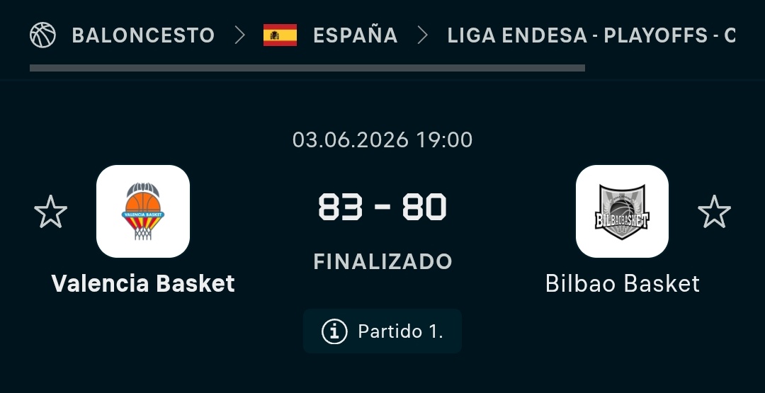 EfryVCF's tweet photo. Partido de menos a más.

PARTIDO DE CAMPEÓN🦇 https://t.co/bZ2I6WKcjI