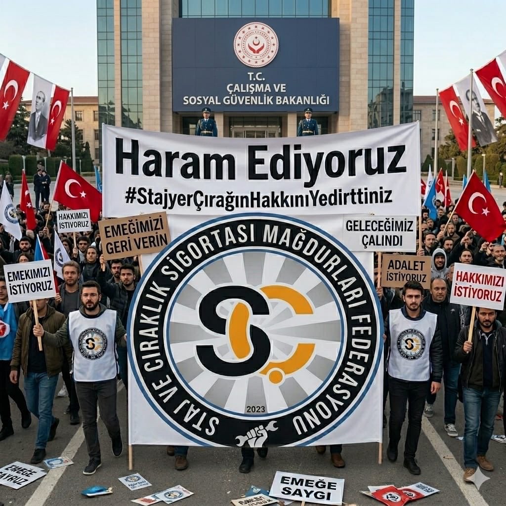 CirakStajFED's tweet photo. Emek Tam Güvencesiz Olmaz!

@TUSIAD
@MUSIAD
@iloankara
@TOBBiletisim
@Tisk_kurumsal
@hakiskonf
@turkiskonf @ilo
@ATOkurumsal
@ASOKurumsal
@EUDelegationTur
@deikiletisim
@itokurumsal
@ist_sanayiodasi
@B_Palandoken
@iztokurumsal
@Kayseriso
@ebsoorgtr
@Kayserito
@baskantaklaci 
@diskinsesi 
@BirlesikMetal
@TeksifSen
@tumtis_sendika
@UlkemisKonf
@Cimseis
@ArzuCerkezoglu
@hakismahmut
@RHisarciklioglu
@adlihandere
@_Ali_KARAGOZ
@GurselBaran
@SekibAvdagic
@ahmetozertr
@zekimurzioglu
@OrgelKudret
@KocaeliTOdasi
@AntalyaTSO
@Konyato
@manisatso
@denizlito
@mersintso
@BursaTSO
@malatyatso1923
@adanaticodasi 
@samsuntso
@trabzontso
@tekirdagtso
@bileciktso
@hatay_tso

ÇALIŞMA HAYATININ TÜM PAYDAŞLARINA ÇAĞRIMIZDIR

Türkiye ekonomisinin omurgasını oluşturan, ticaret ve sanayi odalarımız, sendikalarımız, sivil toplum kuruluşlarımız ve uluslararası çalışma örgütleri;

Federasyon olarak bugün Türkiye’nin mesleki hafızasını, sanayi geleceğini ve toplumsal dokusunu koruma kararlılığımızı beyan ediyoruz. Çıraklık ve staj dönemindeki emeğin tam sosyal güvence kapsamına alınmamasının yarattığı ağır tahribatın giderilmesi bir milli görevdir. Federasyonumuz, bu haklı davanın gerekçelerini kamuoyuna ilan eder:

1. Hukuki Statü ve Hak Teslimi: Fiili İşçilik

Mesleki eğitimin ayrılmaz parçası olan çıraklık ve staj dönemleri, sadece bir eğitim süreci değil; bizzat ter dökülen ve üretim yapılan bir fiili işçilik dönemidir. Bu dönemin sigorta başlangıcı olarak kabul edilmemesi, ustalarımızda derin bir kırgınlık yaratmaktadır.  Alın terinin karşılığı olan bu hak teslimi, modern hukuk sisteminin ve çalışma onurunun temelidir.

1. Mesleki Hafıza ve Sanayi Geleceği

Ahilik geleneğinden gelen usta-çırak-stajer bağının zayıflaması, sanayimizin geleceğini tehdit etmektedir. Eğer hak teslimi yapılmazsa, yüzyıllık mesleki hafızamız silinecek; fabrikalarımızda makineyi çalıştıracak, zanaatı sürdürecek usta bulunamayacaktır. Bu durum, Türkiye’nin üretimde dışa bağımlı hale gelmesi demektir. Sanayinin devamlılığı, bu emeğin yasal koruma altına alınmasına bağlıdır.

1. Nitelikli İş Gücü Göçü: Altın Ellerin Göçü

Gelecek güvencesi kaygısı yaşayan nitelikli bir usta, enerjisini üretimde değil, hak arama mücadelesinde harcamak zorunda bırakılmaktadır. Bu, doğrudan bir verimlilik kaybıdır. Emeğinin karşılığını ve tam sosyal güvence hakkını alamayan yetişmiş ustalarımız, tecrübelerini yurt dışına taşımayı bir çözüm yolu olarak görmektedir. Bu durum bir beyin göçü olduğu kadar, Türkiye’nin en yetişmiş "altın ellerinin"

1. Uluslararası Standartlar ve İnsana Yakışır İş

ILO prensipleri ve AB müktesebatı, "İnsana Yakışır İş" kavramı gereği, çalışılan her saatin tam koruma altında olmasını öngörür. Çocuk yaşta iş hayatına giren hak sahiplerine uygulanan mevcut kısıtlamalar, evrensel standartlarla çelişmektedir. Duruşumuz; ILO standartlarında, adil bir sosyal güvenlik sisteminin tesisi için mutlak bir gerekliliktir.

Paydaşlarımıza Açık Çağrımızdır:

Ticaret ve Sanayi Odalarına: Nitelikli iş gücü krizinin çözümü, mesleki eğitime olan güvenin ihyasından geçer. Çıraklık ve stajın uzun vadeli sigorta kollarını kapsaması, sanayiye yönelimi artıracak en güçlü adımdır.

Sendikalara ve STK'lara: Emeğin ve çalışma hakkının korunması çıraklıktan başlar. Bu süreci adil bir hukuksal statüye kavuşturmak, çalışma barışının gereğidir.

Kamuoyuna: Bu dava, 13-14 yaşında tezgah başına geçen çocukların fiili işçilik haklarının ve çalışma haklarının yasal güvenceye kavuşturulması mücadelesidir.

Sonuç Olarak;

13-14 yaşında tezgah başına geçenlerin emeğinin "uzun vadeli sigorta" kapsamına alınması, sadece geçmişin bir borcu değil; 

Eksik Bırakılan Her Gün; Sanayimizden Bir Usta, Geleceğimizden Bir Genç, Ekonomimizden Bir Değer Eksilmektedir.

Hak Teslimi, Güçlü Sanayi, Aydınlık Gelecek!

Staj ve Çıraklık Sigortası Mağdurları Federasyonu🇹🇷

Haram Ediyoruz
#StajyerÇırağınHakkınıYedirttiniz