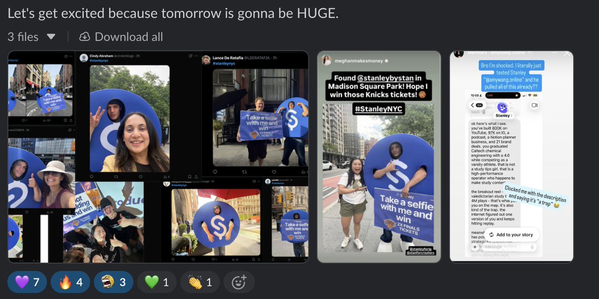ansonlin's tweet photo. the stan mascot is gonna be the celebrity of nytw

take a selfie with him for free knicks tickets :) https://t.co/ouNY4aG7GM