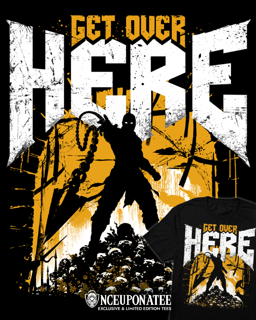 OnceTees's tweet photo. Get Over Here! 🔥💀 "Hellfire Doom" by artist Rocketman is today's featured design!

Grab yours only at https://t.co/ETLnCwg0MC

Available in Black and Navy https://t.co/WRq0j65Eta