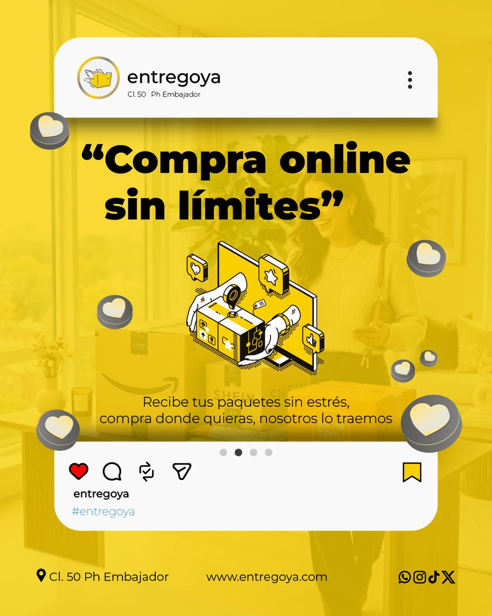 entregoya's tweet photo. 📦🌎 Compra online sin fronteras.

Con entreGO BOX, recibe tus compras internacionales de forma fácil, segura y confiable. ✈️📬

#entreGOBOX #ComprasOnline #EntreGO #CasilleroVirtual https://t.co/W5rLKoMyQF