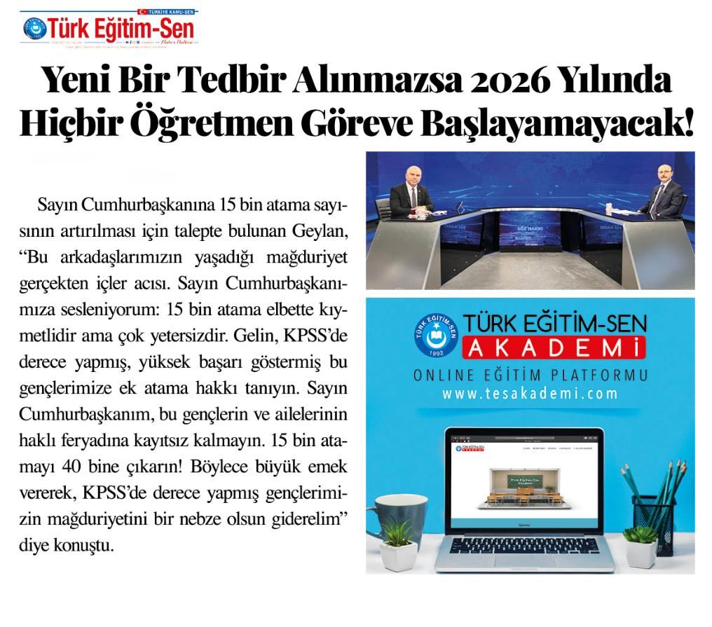 beyzakb16's tweet photo. 2026 yılında hiçbir öğretmenin göreve başlayamayacağı göz önünde bulundurulduğunda
2024 KPSS ile ek 25 bin atama önem arz etmektedir
@RTErdogan @dbdevletbahceli @tcbestepe @CBegitimogretim @ProfDrAGurcan @mustafasenbd @efkanala

#SonKpssÖğretmeneEkAtama 
#MebSonKpssEk25BinHaktır https://t.co/PGVJgi1PM6