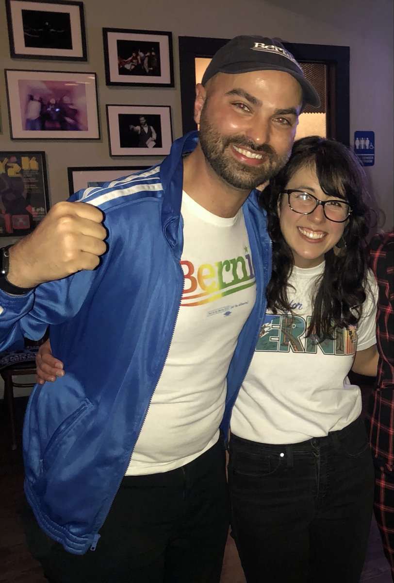 BrandonHarami's tweet photo. Congrats to my dear friend Kelly for leading Connie to victory. Here’s us celebrating Bernie winning S.F. in 2020. I would hire this woman for any campaign without question. https://t.co/53d0xcbSPB