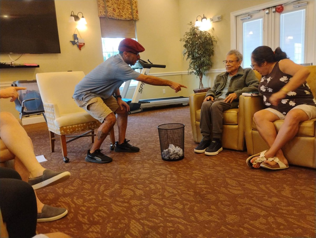 ReelYouCoaching's tweet photo. Part 3 from our Laugh Therapy Workshop at Ella Springs Senior Living Facility 🎉

The laughter kept rolling, the energy stayed high, and the room was full of great moments from start to finish. https://t.co/WfEX13X6Dt