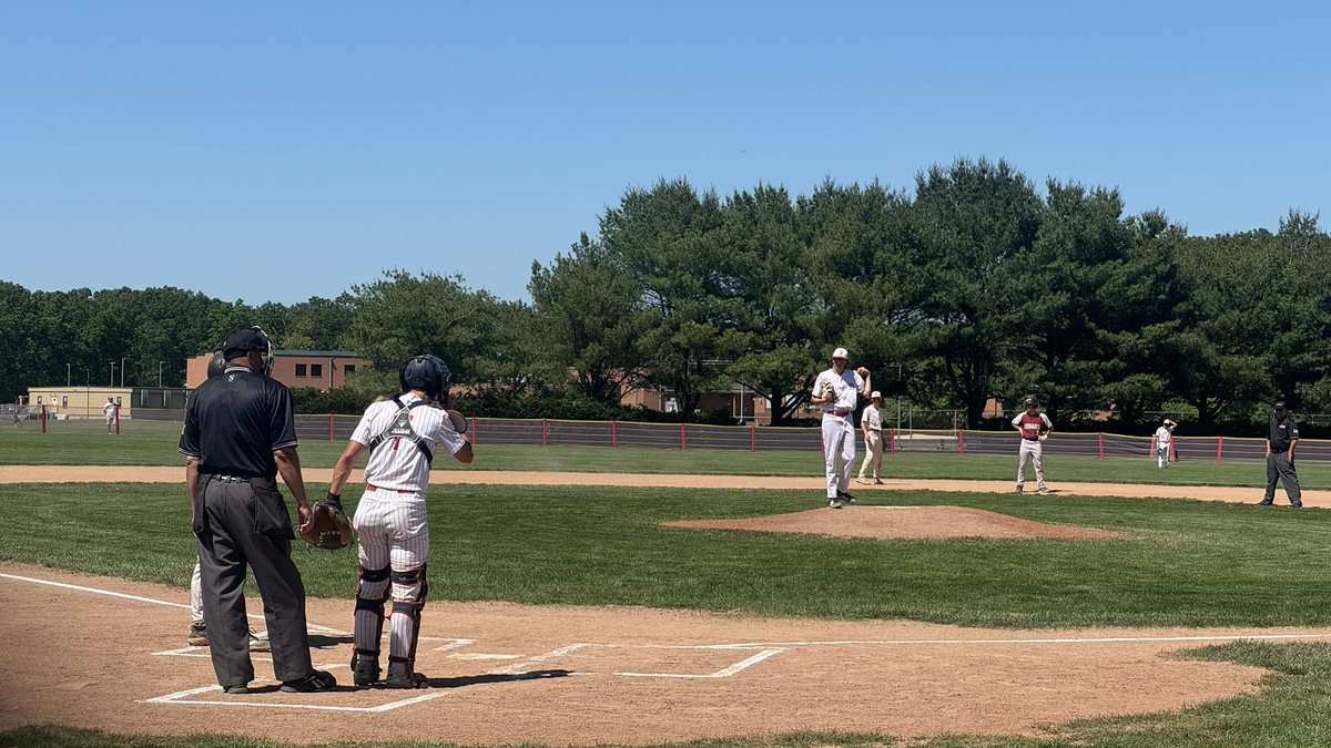 DWBroadcasting's tweet photo. Here in Franklinville for the SJG3 semis. 

It’s #9 Toms River South at #4 Delsea ⚾️

Game is underway

@kminnicksports @McGurkSports @cbaker_nj @Matt_Manley https://t.co/QtREDQFxRQ