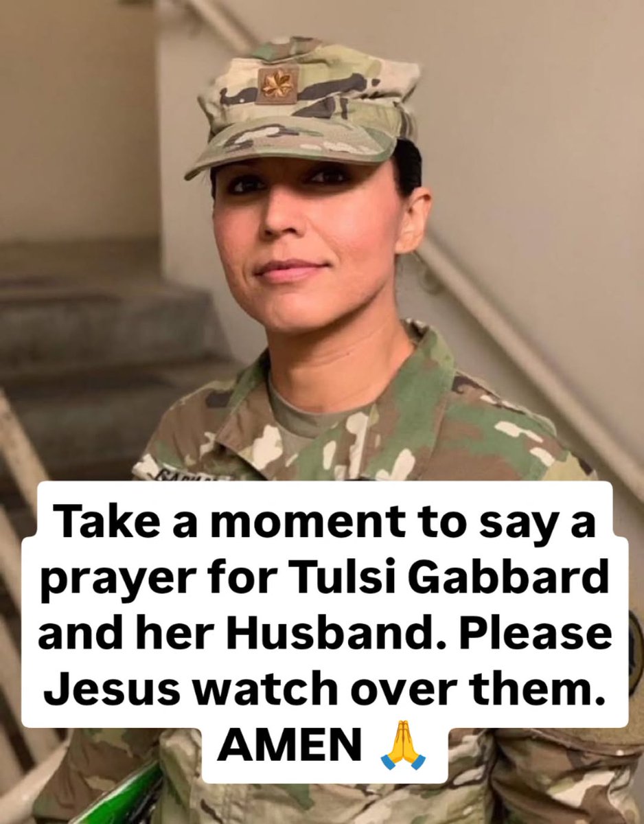Hoorain154's tweet photo. Prayers for Tulsi Gabbard and her husband Abraham Williams as he battles bone cancer. 🙏❤️
Family first. Stay strong. God bless them both. 🇺🇸 https://t.co/jSAXeeqnnH