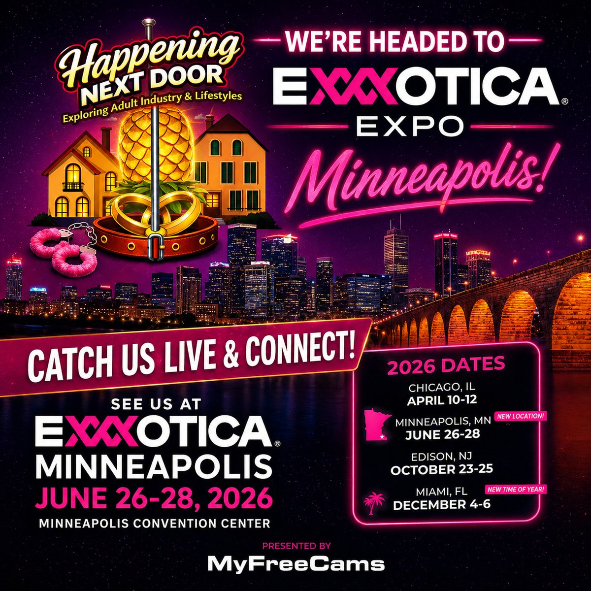 HappeningNextD's tweet photo. We will be at @EXXXOTICA In Minneapolis https://t.co/5mX7HgAjPu