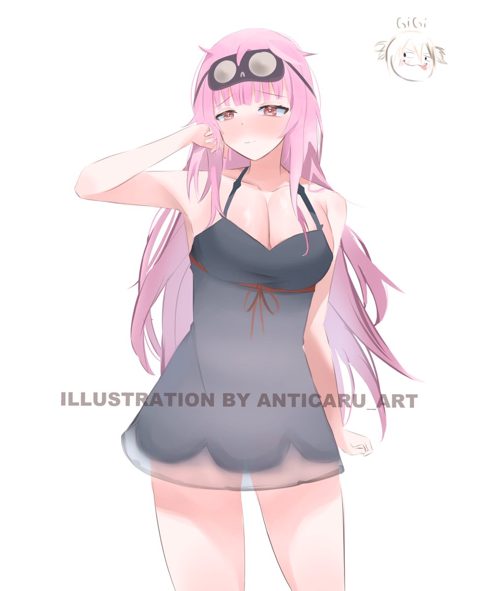 Aanticaru's tweet photo. she just finished playing LoL 💀😅
 #callillust https://t.co/AHFTlpb6CI