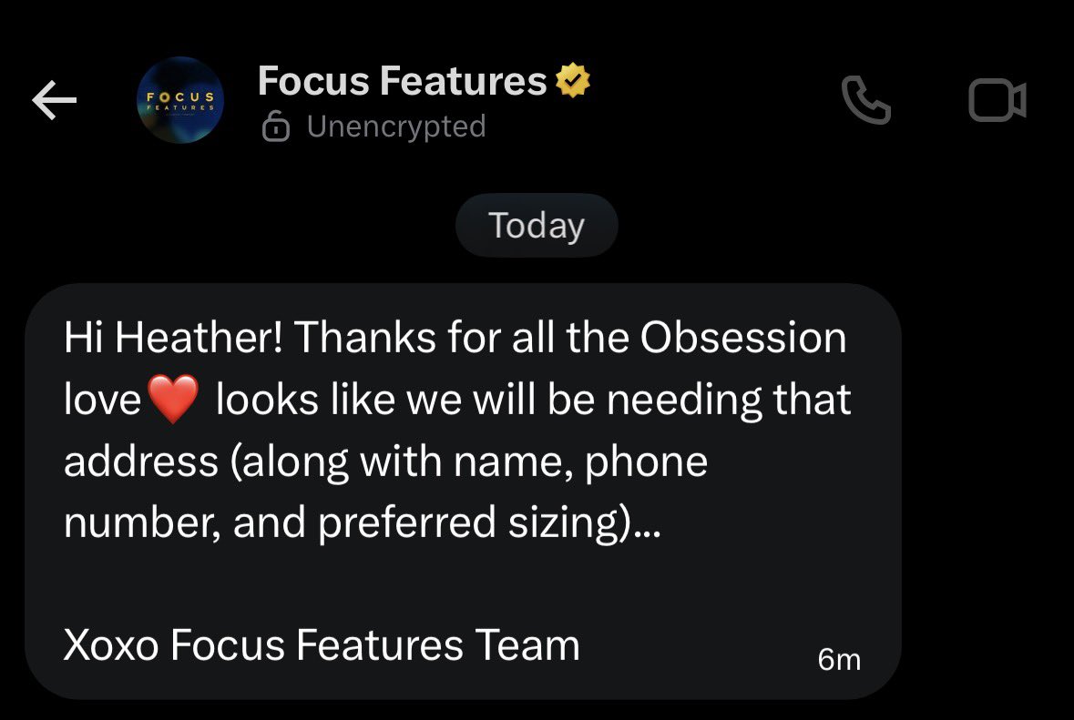 brvttybat's tweet photo. AHHHH I LOVE YOU @FocusFeatures so so so much. 😘 I can’t tell you how much obsession means to me and this opportunity. You are so loved by me and I’m over the MOON 🌙 xoxoxo
thank you thank you thank you. 🥹 https://t.co/8oiCiF4v70
