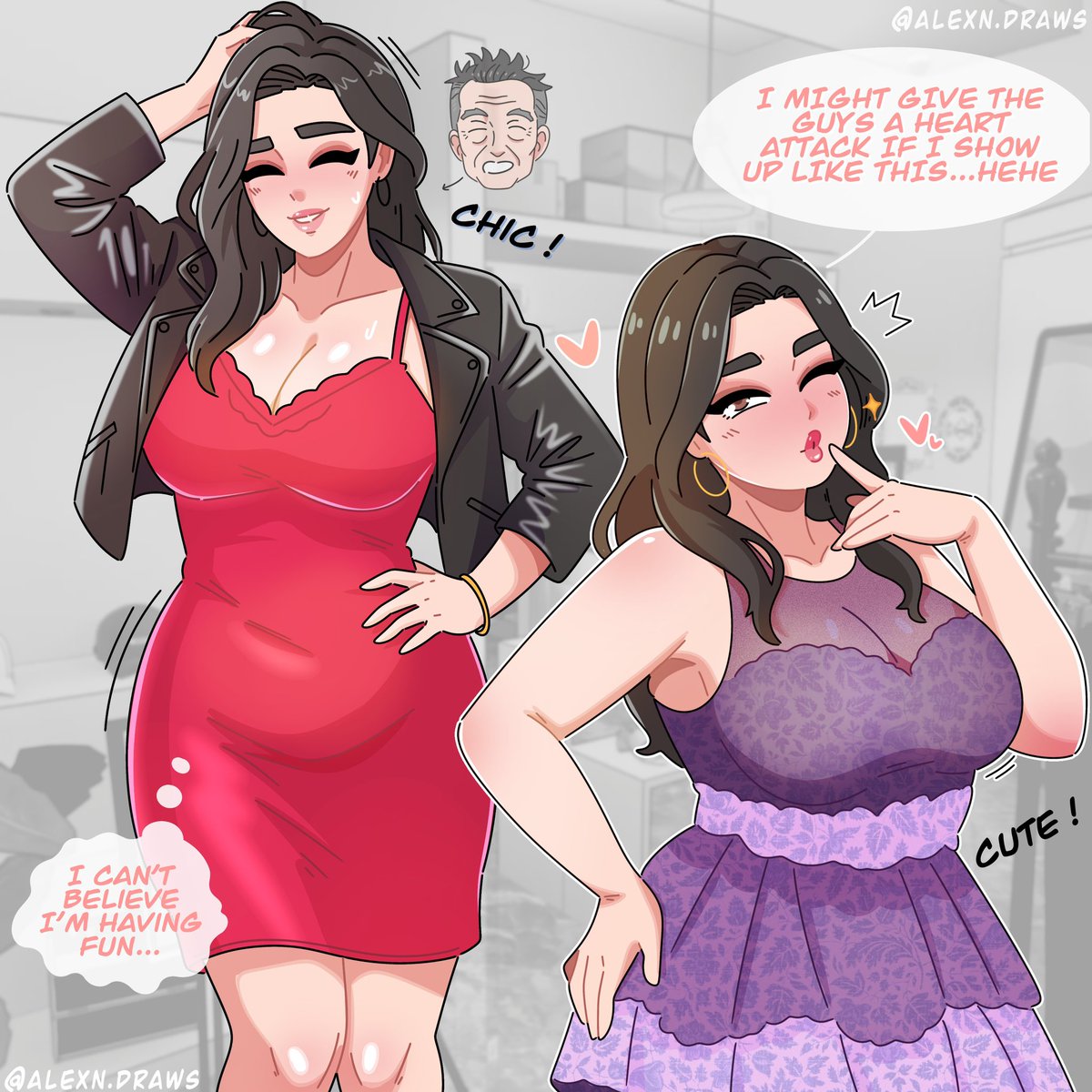 alexndraws's tweet photo. Sorry. Kinda boring TSF trope again. Please enjoy…or don’t. #tsf #genderbend https://t.co/UrPzOEdrZs