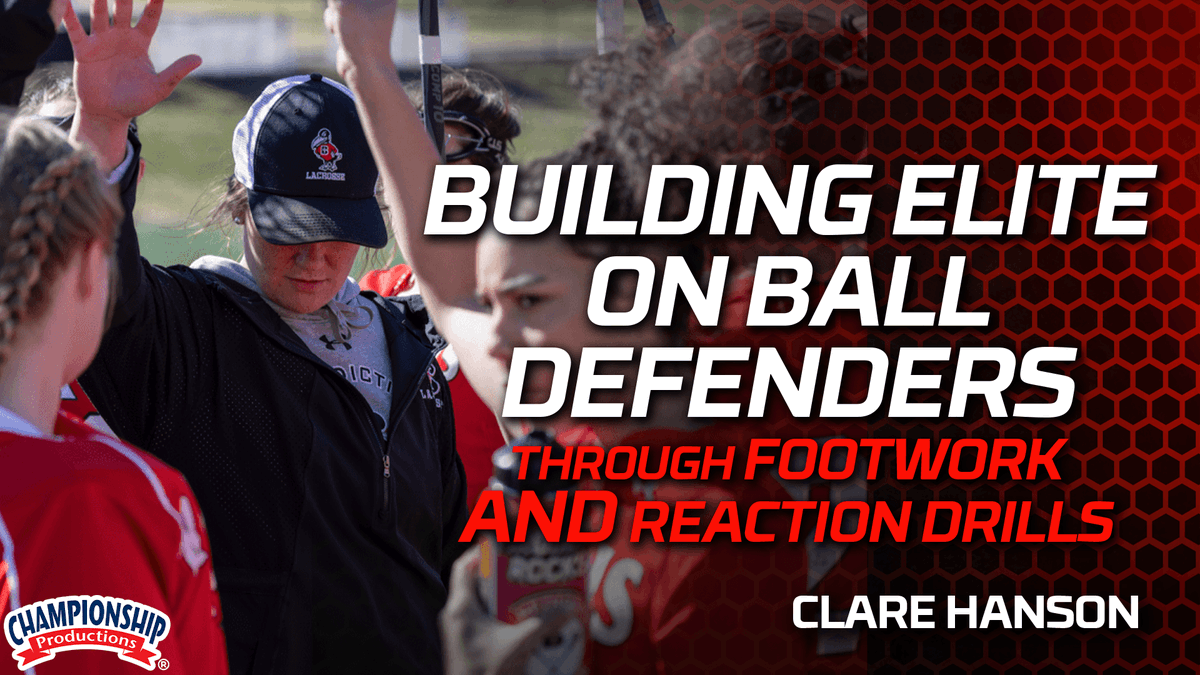 ChampProduction's tweet photo. 🔥Master Your Reaction: Quick Hips & Explosive Footwork for Lacrosse Defenders🥍
▶️Defense in lacrosse is won with the feet. In this clip, learn a dynamic reaction drill designed to build elite on-ball defenders by focusing on hip mobility, deceleration, and explosive acceleration. 
🙌Clare Hanson - Head Coach of the 2026 @NAIA National Championship-winning @RavenWLAX Women's Lacrosse team🏆- demonstrates how to train players to flip their hips instantly and maintain an athletic, "springy" stance to stay step-for-step with any attacker. 
 ⚡️Featured in the full-length video: Building Elite On Ball Defenders Through Footwork and Reaction Drills https://t.co/Li3t4hEUDS
#learnfromthebest #becomeyourbest #lacrossecoach