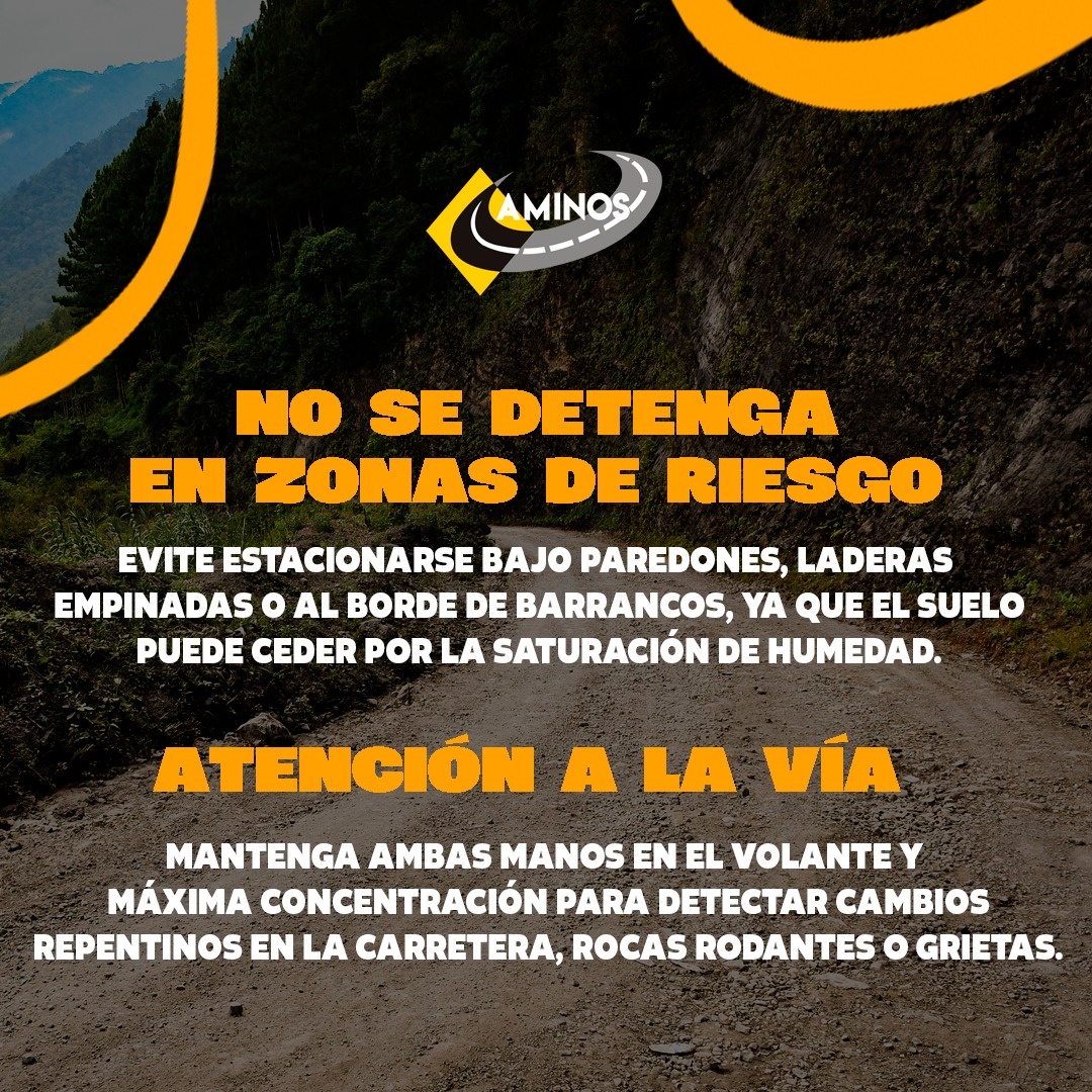 CAMINOS_CIV's tweet photo. decisiones responsables al volante.
Evita viajar durante lluvias intensas o en horarios nocturnos si las condiciones de la carretera representan un riesgo.
Recuerda: llegar seguro siempre será más importante que llegar rápido.
#CaminosQueConectan #InfraestructuraCIV #Guatemala https://t.co/rbk5swUXqO