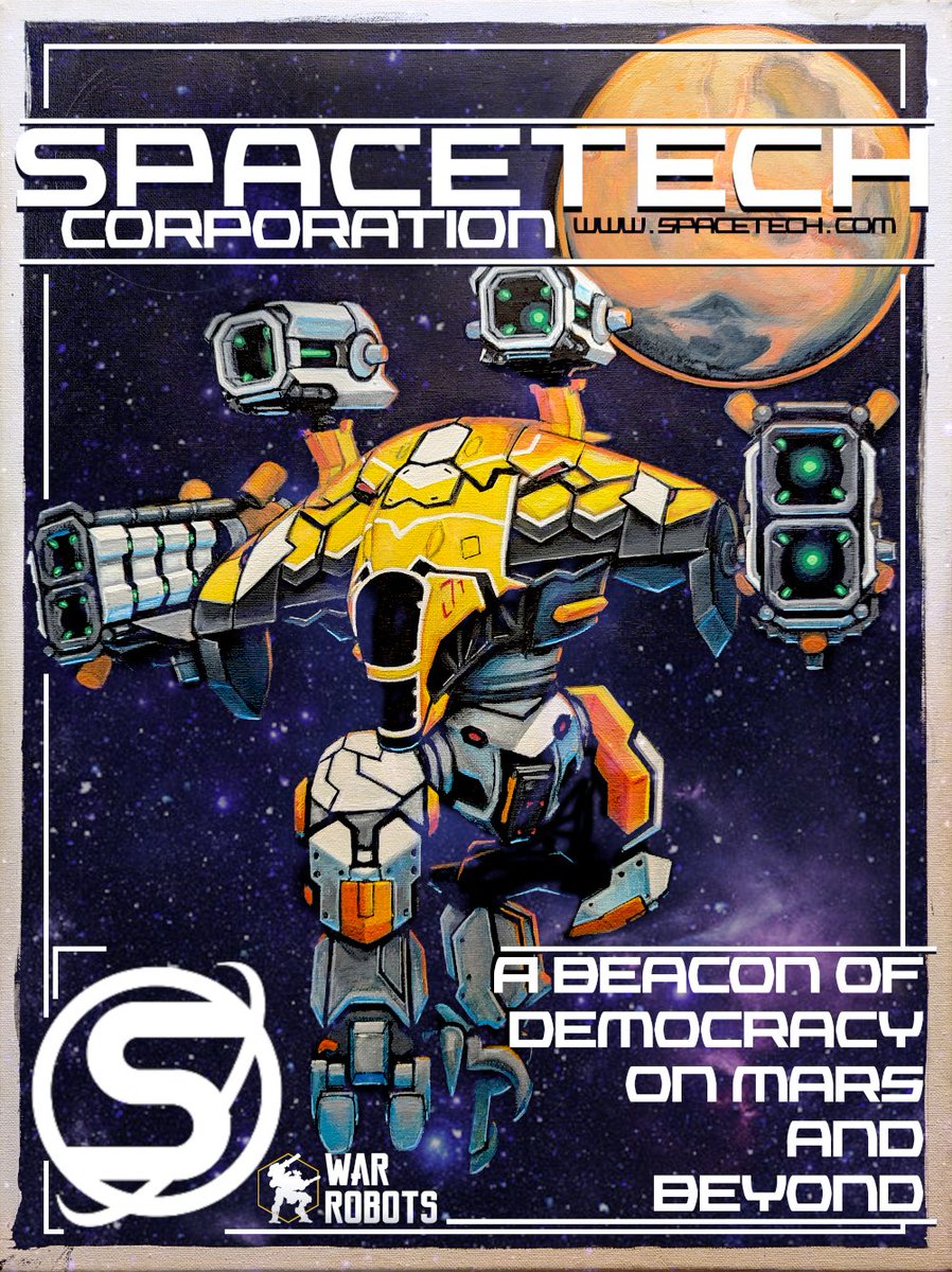warrobotsgame's tweet photo. 🥰 You honor the Big Five with your creativity, Commanders!  

🎨 Right before the start of MRG, we launched a Poster Contest where the War Robots Corporations asked you to come up with a promotional piece for them. And you totally outdone yourselves! It’s finally time to reveal the results of the contest and show off the winners to everyone.

🥇 1st place: gus169
🥈 2nd place: @mininocanom5 
🥉 3rd place: rexstormer24

🎁 The rewards are already with our winners, but you know us — we just can’t wrap up the contest without highlighting some of the other amazing pieces sent in. We’ve picked 20 more of them and rewarded each creator with a Void Shantak as well!

Check out the album with their work and give them a thumbs up! 👍
➡️ https://t.co/yytxLEcXkS