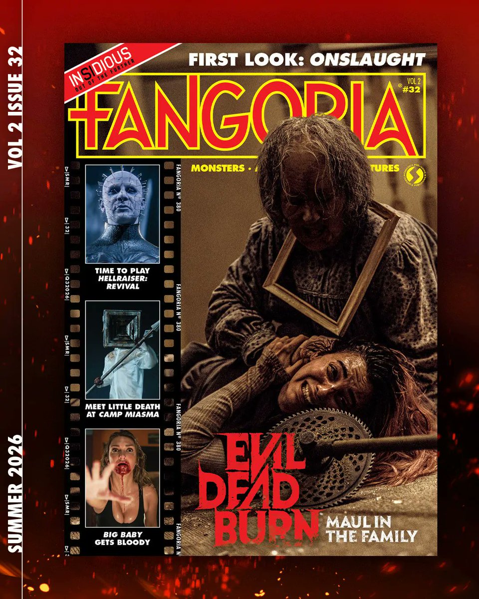 hunterdoohanfp's tweet photo. "Evil Dead: Burn" 🩸 on the Cover of 'FANGORIA' https://t.co/5Dos9VuBCq