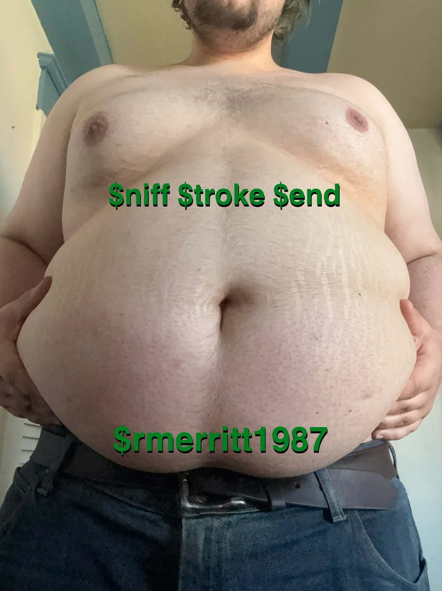 FindomHog's tweet photo. WHEN YOU GET HOME FROM WORK:

-Strip down naked
-Smoke some weed
-Sniff some poppers
-Goon to my fat gut
-$end to your fat master
-Repeat steps 2-5 until your brain is fried out and your bank is dried out

#findom #gainer #feedee #cashmaster https://t.co/7cGGen6wD9