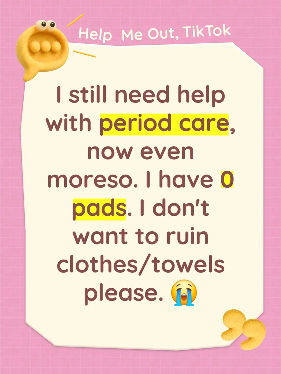 BeautySmitten's tweet photo. Please help me
get Feminine care products. I am going to get period rash. :( 
$ taticakesxo 
#femininecare #periodcare #menstrual #womenshealth #directaid https://t.co/EM0RvekaUH