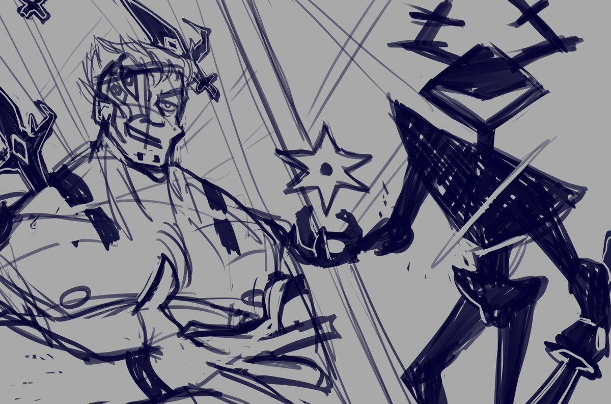 BreadIsCalling_'s tweet photo. Sukuna vs Roaring Knight WIP
#Art #Digitalart #Fanart #Deltarune #JJK https://t.co/DNL149SM7f