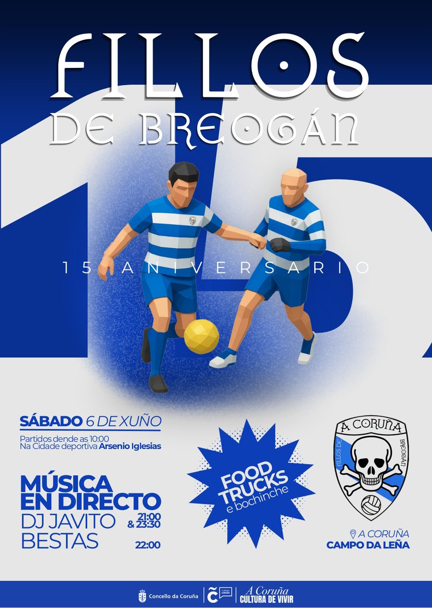 FillosdeBreogan's tweet photo. Vide celebrar o noso XV aniversario connosco!!!
🗓️ 6 de xuño a partir das 20:00
📍Campo da Leña
🍻 Comida e bebida
🎸 Concerto de Bestas
🎶 DJ Javito

Esperámosvos!!! https://t.co/C1UeNgD49V