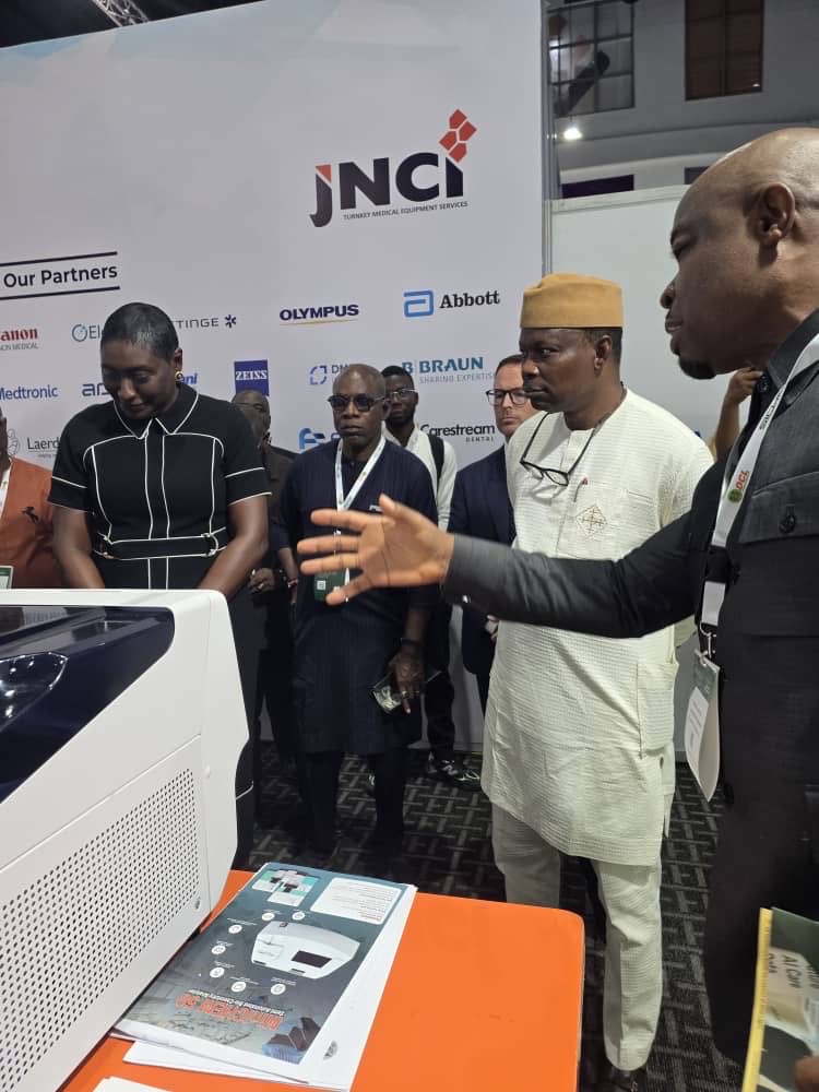 Fmohnigeria's tweet photo. MEDIA BRIEF

NIGERIA POSITIONS HEALTHCARE AS THE NEXT BIG INVESTMENT FRONTIER AT WHX LAGOS 2026
Says Tinubu Administration Driving Historic Shift from Import Dependency to Health Sector Industrialisation

Lagos, Nigeria | 02 June 2026 — The Federal Government has declared healthcare technology, diagnostics, pharmaceutical manufacturing, and medical infrastructure as strategic pillars of Nigeria’s economic transformation agenda, as the Honourable Minister of State for Health and Social Welfare, Dr. Iziaq Adekunle Salako, officially declared open the World Health Expo (WHX Lagos 2026) in Lagos.
 
Speaking at the opening ceremony of the three-day international healthcare gathering, Dr. Salako described WHX as “a strategic convergence point where global healthcare innovation meets Nigeria’s urgent demand for accessible, modern, and resilient healthcare systems.”
 
The event, formerly known as Medic West Africa, has evolved into West Africa’s largest healthcare trade and innovation platform, attracting over 8,000 healthcare professionals, more than 500 exhibitors from over 40 countries, alongside policymakers, investors, manufacturers, innovators, and frontline health experts.
 
The Minister stated that the President Bola Ahmed Tinubu administration, is implementing one of the most ambitious healthcare infrastructure and industrial transformation programmes in Nigeria’s history, with deliberate investments in diagnostics, oncology, cardiac care, local pharmaceutical production, digital health systems, and healthcare value chain development.
According to him, Nigeria can no longer afford overwhelming dependence on imported medical equipment and diagnostics at a time when global supply chain disruptions continue to expose vulnerabilities across African health systems.
 
“Across West Africa, between 85 and 99 percent of medical equipment and in vitro diagnostics are imported. Nigeria must move from being primarily a consumer market to becoming a strategic hub for healthcare manufacturing, diagnostics, innovation, and medical technology deployment,” the Minister said.
 
Dr. Salako noted that ongoing reforms are designed not only to improve patient outcomes, but also to unlock economic opportunities, create jobs, attract investments, and strengthen Nigeria’s position as a healthcare leader on the African continent. Highlighting major reforms already underway, the Minister referenced the Presidential Initiative to Unlock Healthcare Value Chains (PVAC), the Presidential Executive Order for the Pharmaceutical and Allied Sectors, and the implementation of a Sector-Wide Approach (SWAp) as key pillars of Nigeria’s healthcare transformation strategy.
 
He further disclosed that President Tinubu had approved an extensive health infrastructure upgrade programme in partnership with the Nigeria Sovereign Investment Authority (NSIA), including the establishment of 22 modern medical diagnostic centres, six oncology and nuclear medicine centres, and seven cardiac catheterisation laboratories across Nigeria’s six geopolitical zones. The Minister also reaffirmed government’s commitment to the $1.2 billion SWAp health reform initiative, alongside the ₦402 billion earmarked for healthcare infrastructure investments.
 
Describing healthcare as both a social necessity and an economic growth sector, Dr. Salako stressed that Nigeria is actively opening its healthcare ecosystem to strategic private sector participation, public-private partnerships, global manufacturers, innovators, and long-term investors.
“Nigeria is open for healthcare investment. Our hospitals require modern technologies, diagnostic systems, therapeutic equipment, digital infrastructure, and scalable innovations capable of improving care delivery for millions of Nigerians,” he said.
 
The Minister commended Informa Markets, organisers of WHX Lagos, and the Healthcare Federation of Nigeria (HFN) for sustaining a platform that continues to shape conversations around healthcare financing,