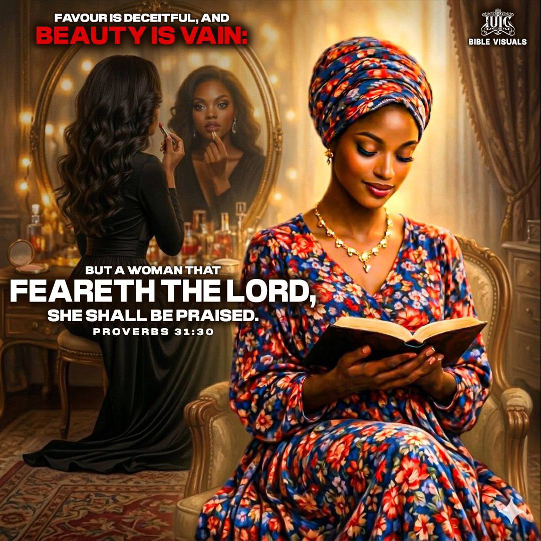 ElioraIsrael144's tweet photo. Proverbs 31:30 Favour is deceitful, and beauty is vain: but a woman that feareth the LORD, she shall be praised.

#DailyBread #BibleVisuals #Bible #Scriptures #IUIC #Israelites https://t.co/cCGbK9q9eo
