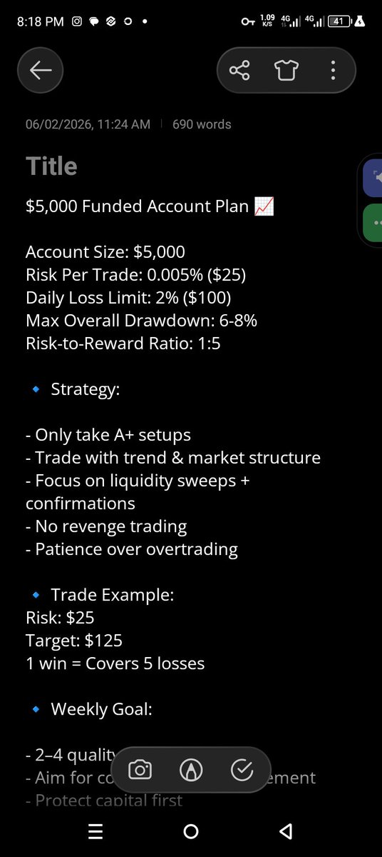 fxbat01's tweet photo. @probernard_02 I believe I deserve it because I'm ready. Mentally ready to go again. 
Good risk management, strict adherence to my system. https://t.co/f0rO2AwO1H