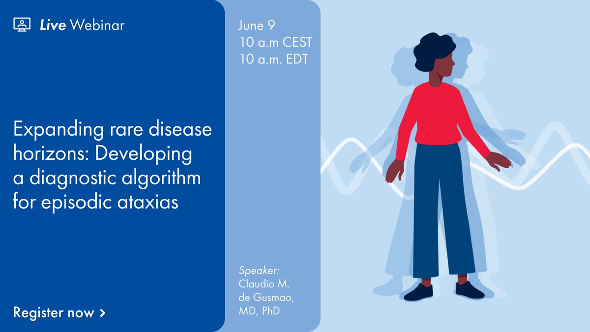 QIAGENBiox's tweet photo. If #genetictesting isn't an option, what can healthcare professionals use to manage episodic ataxias, a #raredisease that disrupts daily activities with bouts of dizziness, imbalance and more? 😖

Join us on June 9 to find out ➡️ https://t.co/P2ijafZCc9 https://t.co/G6frWt0gQ1