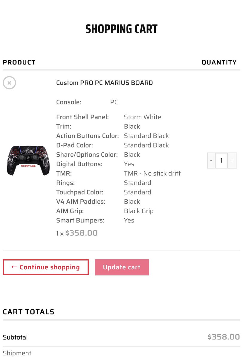 ItsJakee_78's tweet photo. @AimControllerss @mariusheier Going to order in a few mins. Do I have to add a Marius board to the car or anything or will this one have a Marius board? Thanks. https://t.co/zYgck4Ijyc