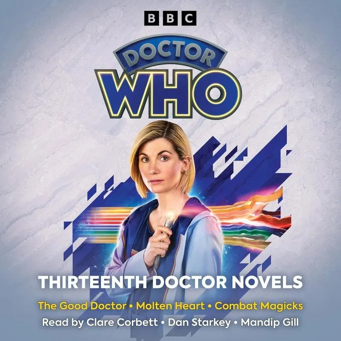 WhoMerchandise's tweet photo. Coming 5th November 2026

Doctor Who: Thirteenth Doctor Novels
Digital Audiobook

Three novels featuring the 13th Doctor, Yaz, Graham &amp; Ryan

"The Good Doctor" by Juno Dawson
"Molten Heart" by Una McCormack
"Combat Magicks" by Steve Cole  

Audible: https://t.co/wj7Q5VhXD2 #ad https://t.co/UOeS2nf9ue