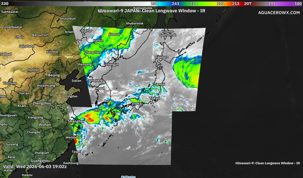 aguacerowx's tweet photo. Aguacero 5.8 is live.

🛰 GOES-West &amp; Himawari, satellite coverage across the whole Pacific
⚡ Lightning counter for layouts &amp; popups
🎨 Brightness/contrast/saturation sliders for satellite basemaps
📦 Bundles can now save the model they were built with

https://t.co/1Zh9E6vYnV https://t.co/RlhLGZN0zZ