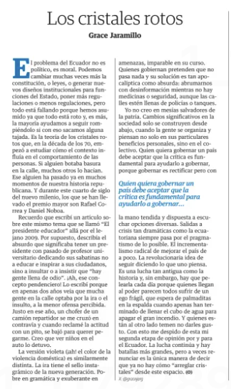 gracejarg's tweet photo. Mi última columna en Diario El Universo. https://t.co/P3m2hHDd2H