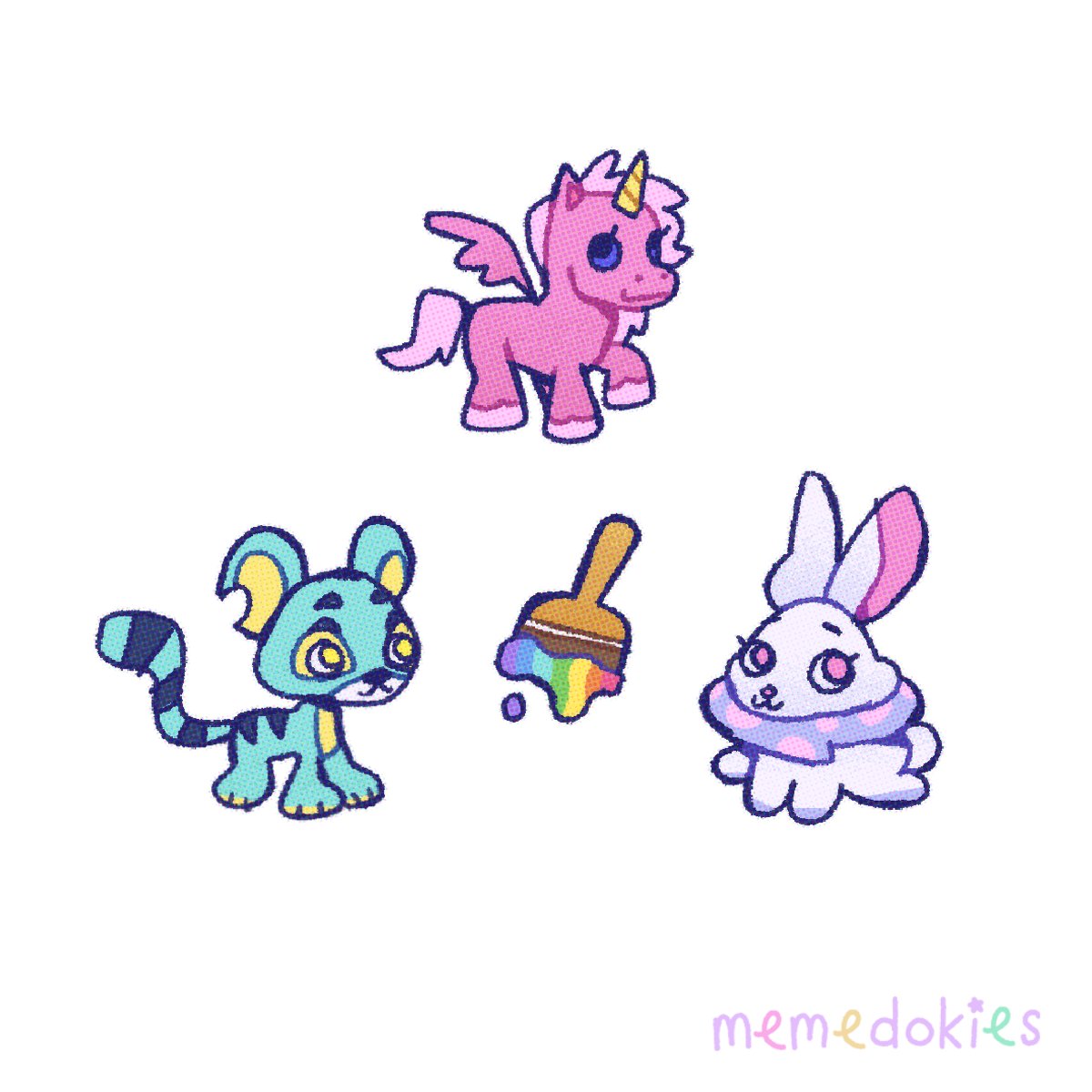 memedokies's tweet photo. this month's sticker club reward is NEOPETS stickers! join any time in June to get two sheets shipped to you when the month ends 🎨 https://t.co/Td7lCrwkLB