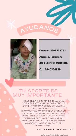 todosconirina's tweet photo. #Dios en tus manos pongo la Salud de Mi Hija  y A todos los amigos del Twitter  serian muy Amables de ayudarnos Con un granito de arena para mi Guerrera #Irina  Toda ayuda sumará También en mi Perfil esta el #PAYPAL  
el diagnóstico es un #Retinoblastoma un Tumor maligno #Cáncer https://t.co/BeFUtYIjM8