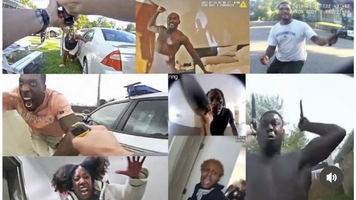 DuxVul's tweet photo. The woke left demanded police wore body cams 

They thought it would stop “police brutality”

It also showed us who does all the crime https://t.co/YOzjWaegqh