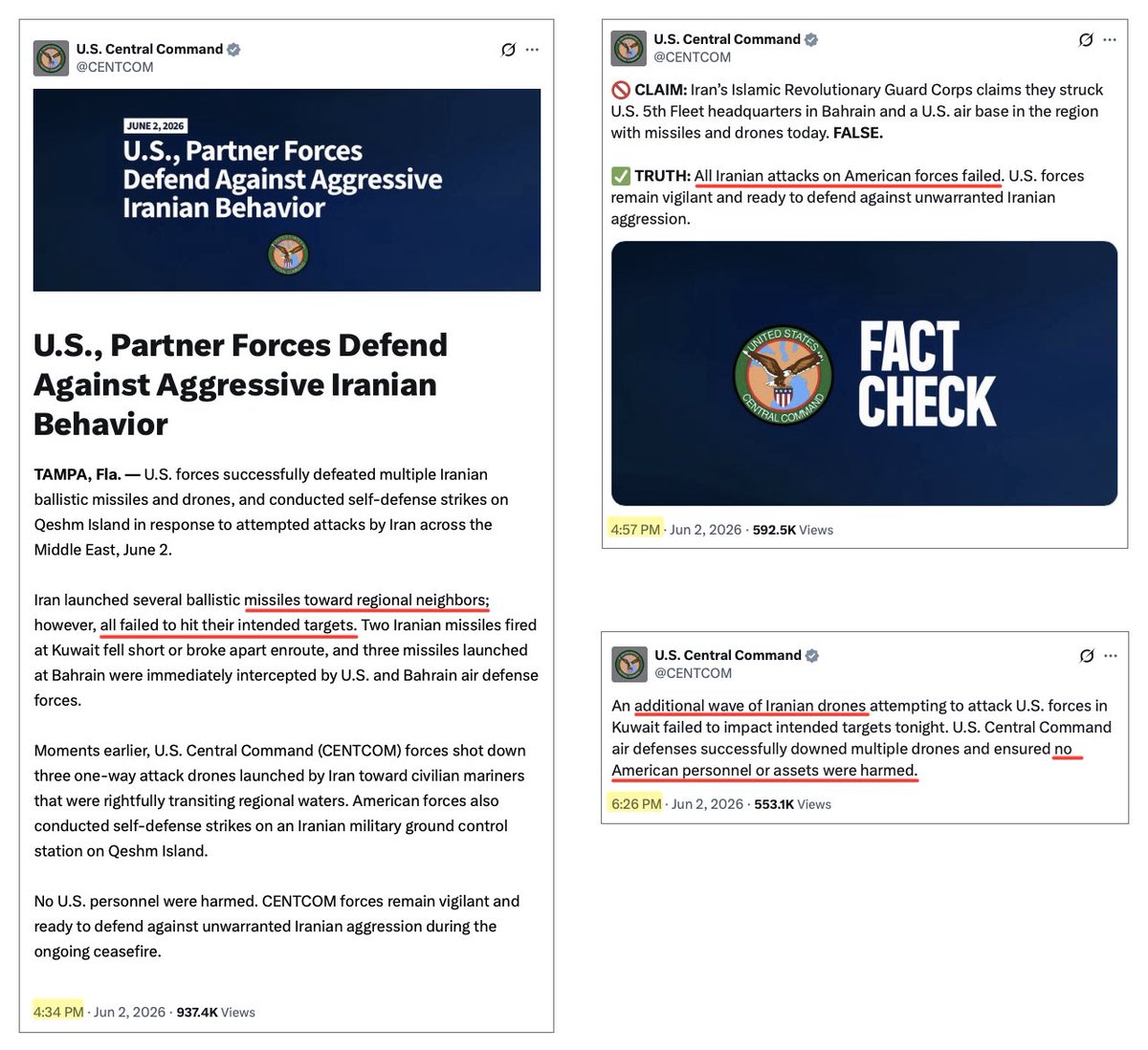 Centcom Factcheck @AJENews FAKE NEWS: CENTCOM already fact-checked this.