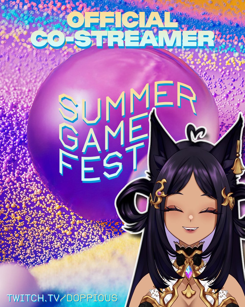 doppious's tweet photo. ¡Me emociona mucho anunciar que por primera ocasión seré co-streamer oficial del #SummerGameFest!

Así que te invito este Viernes 5 de Junio a las 3PM MX a descubrir lo que @summergamefest tiene para anunciar 💜

¡Espero puedas acompañarme, mi horrorsito! ♡ https://t.co/BYkGqxGdcE