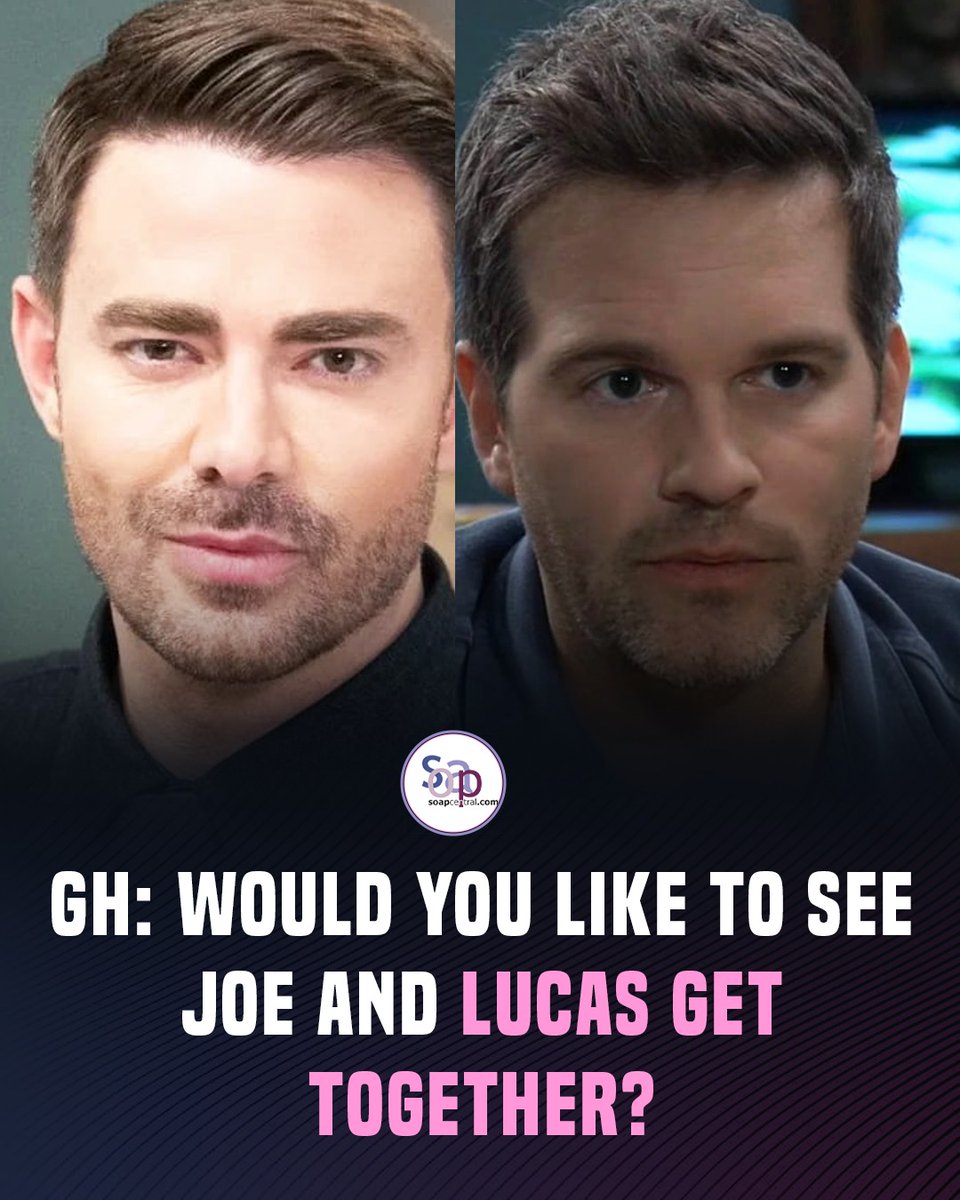 soapcentral's tweet photo. Would you like to see Joe and Lucas get together?
#GeneralHospital https://t.co/hXA2Y0aQHT
