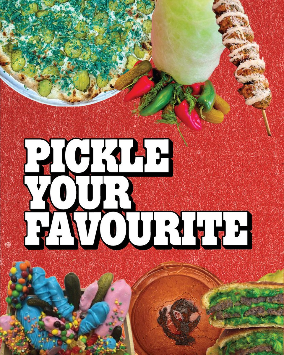 calgarystampede's tweet photo. We're in quite the pickle. 🥒 With so many new pickle-inspired treats hitting the Midway this year, choosing a favourite might be impossible.

Sweet, salty, crunchy, or deep-fried, ➡️ swipe through the contenders and tell us which pickle feature food item you're most excited to try in the comments below.

See the full list of New Midway Foods, available only at the Calgary Stampede, July 2–12. https://t.co/tZ4OqSUQoe