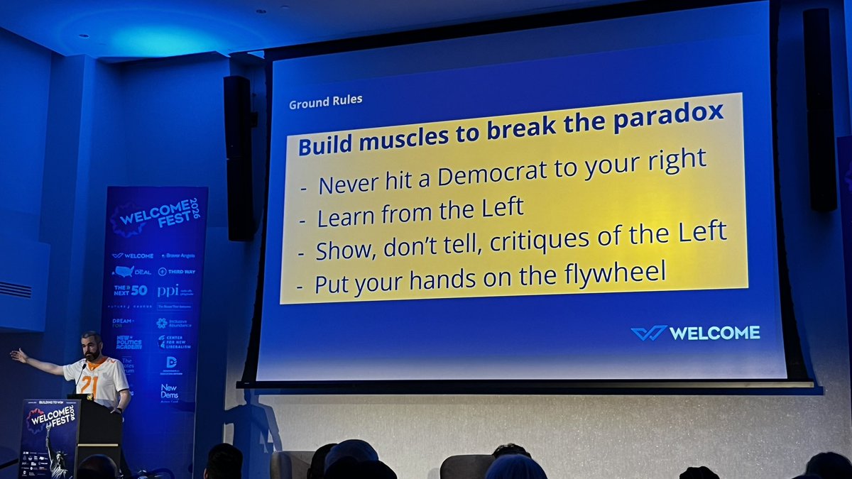 adamkovac's tweet photo. Wise words from @liamkerr at WelcomeFest https://t.co/jlROL5eA5P