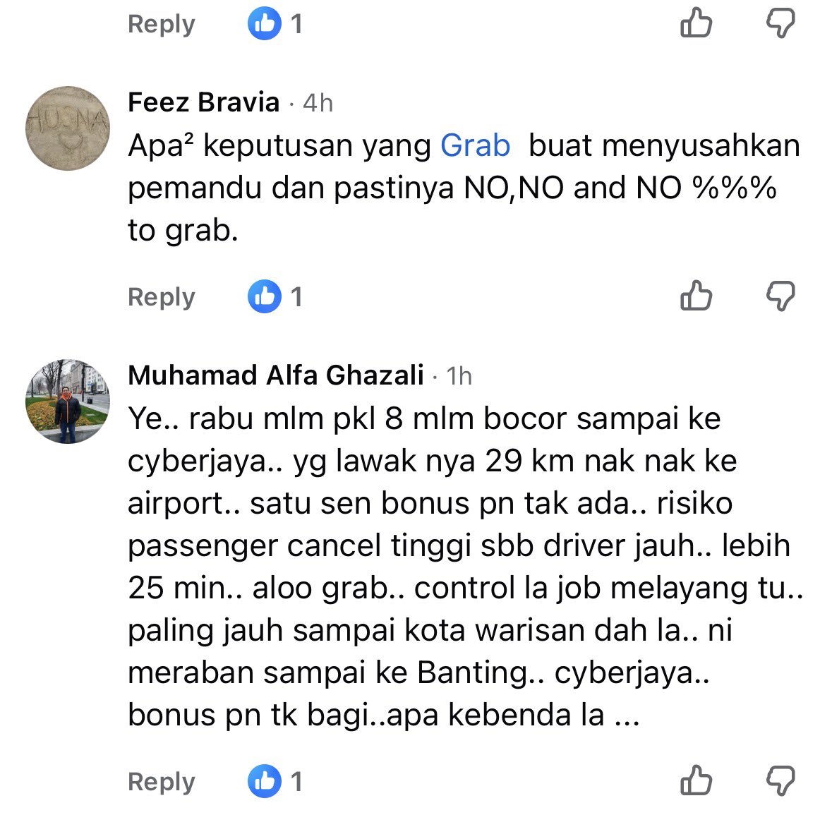 tehsg's tweet photo. @AnthonyPY_Tan well done on your decision to remove MD.. now drivers from cyber, putrajaya, gamuda receive KLIA pick up jobs. 20-25km to pick up. 
In long term will grab lose customers based?? https://t.co/gNRwNuToFy