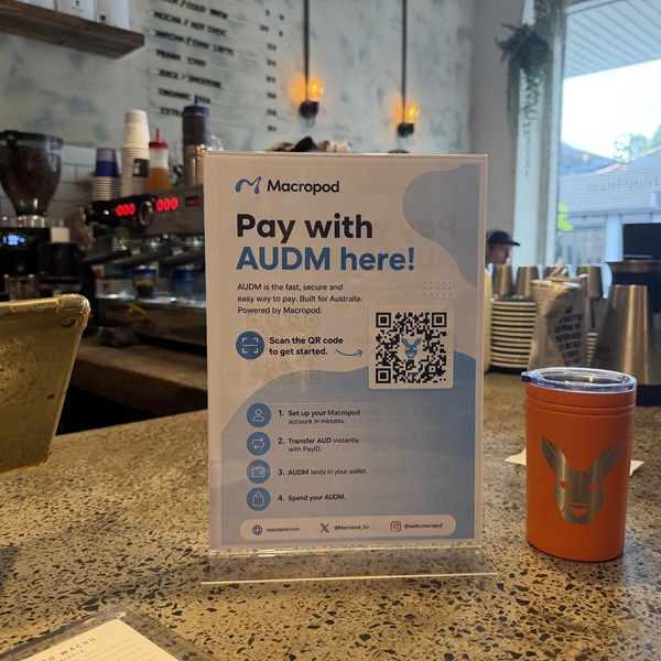 AusBlockCrypto's tweet photo. .@Macropod_AU completes first live retail payment using AUDM
https://t.co/VTsqPBCc9I #australianfintech #fintech #fintechnews #financialtechnology #technology #tech #crypto #stablecoin #digitalmoney #digitalcurrency #payments #digitalpayments #AUDM $AUDM @openpasskey https://t.co/pxH58zlvfW
