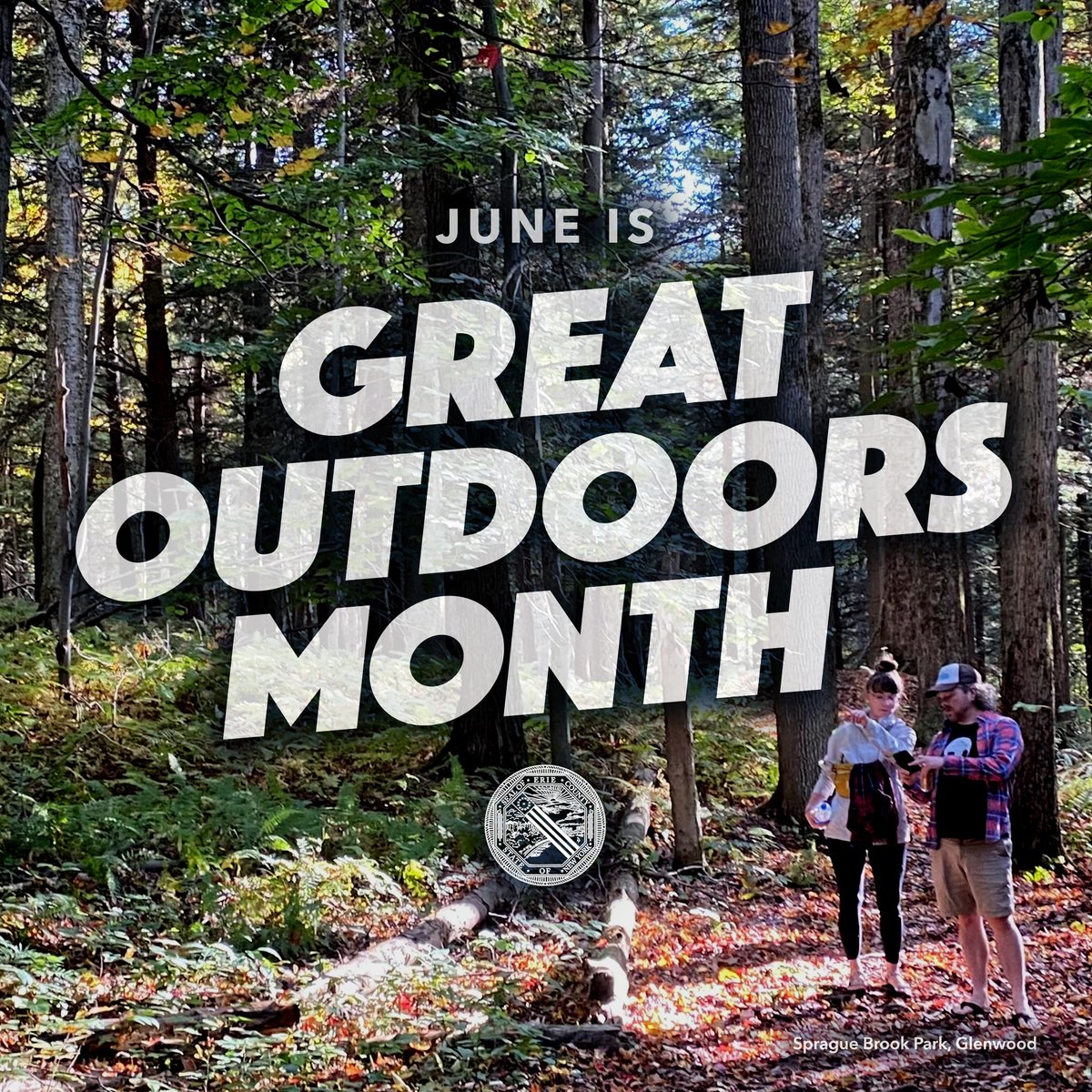 ErieCountyNY's tweet photo. June is Great Outdoors Month! From walking and hiking to fishing, disc golf, playgrounds and more, Erie County Parks has #10000AcresToExplore.
Find a park near you: https://t.co/8Hz4OXtKfT https://t.co/jsau0jP0PY