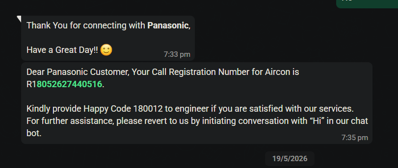 conquerorupam's tweet photo. Horrible experience from @PanasonicIndia, bought a 2026 4 star panasonic split AC in April 16th, it was installed in 18th, but just after 1 month on May 18th the AC stopped cooling, showing F93 error, booked an appointment, the technician came next day and said pcb is broken. https://t.co/s7GDztuNVg
