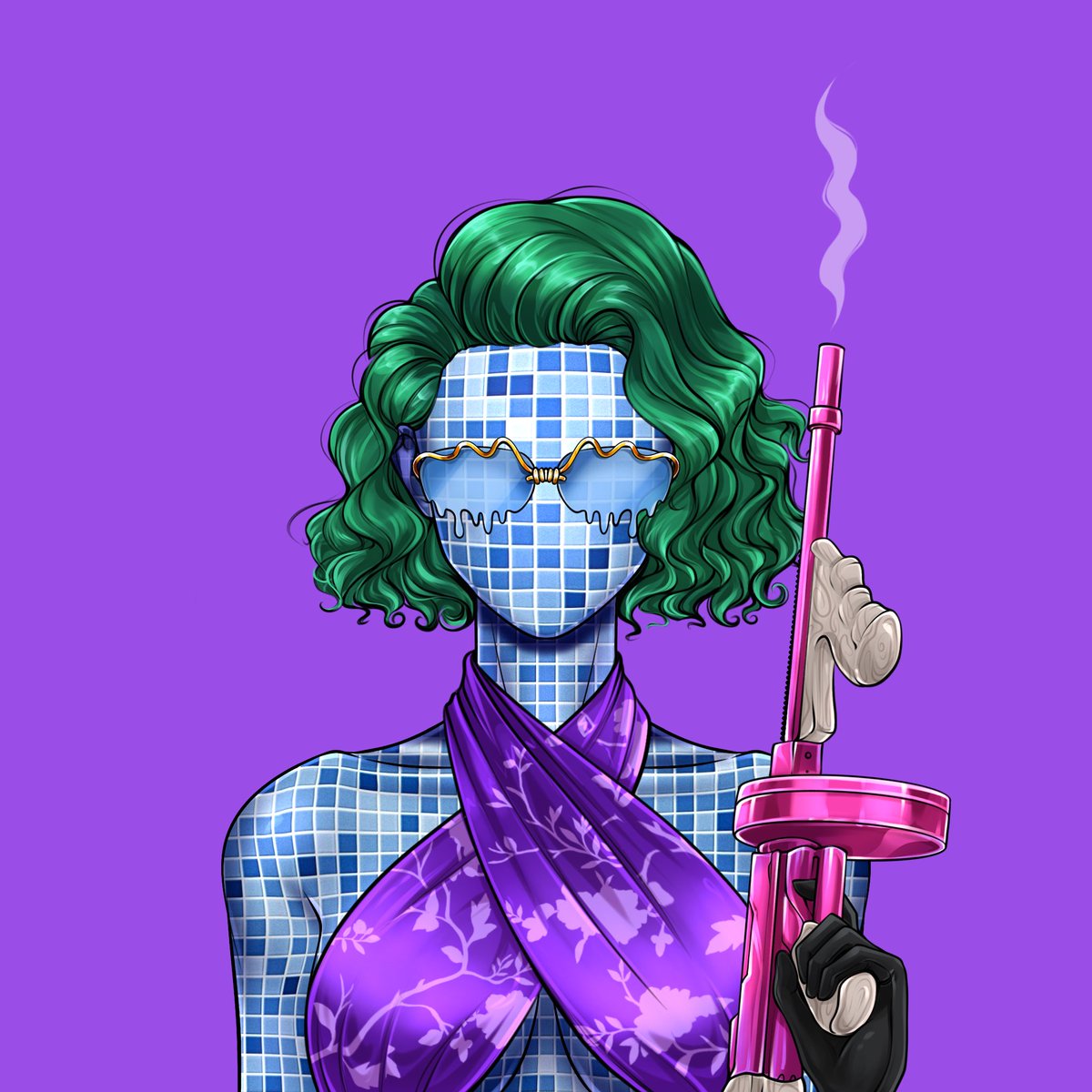 GaborX_NFT's tweet photo. Wednesday is for wise guys...and girls! 

Show 'em if you got 'em!

🔫🔫🔫

Art: Siren Syndicate by @GoodFellasNFT https://t.co/9Zfu4Titwf