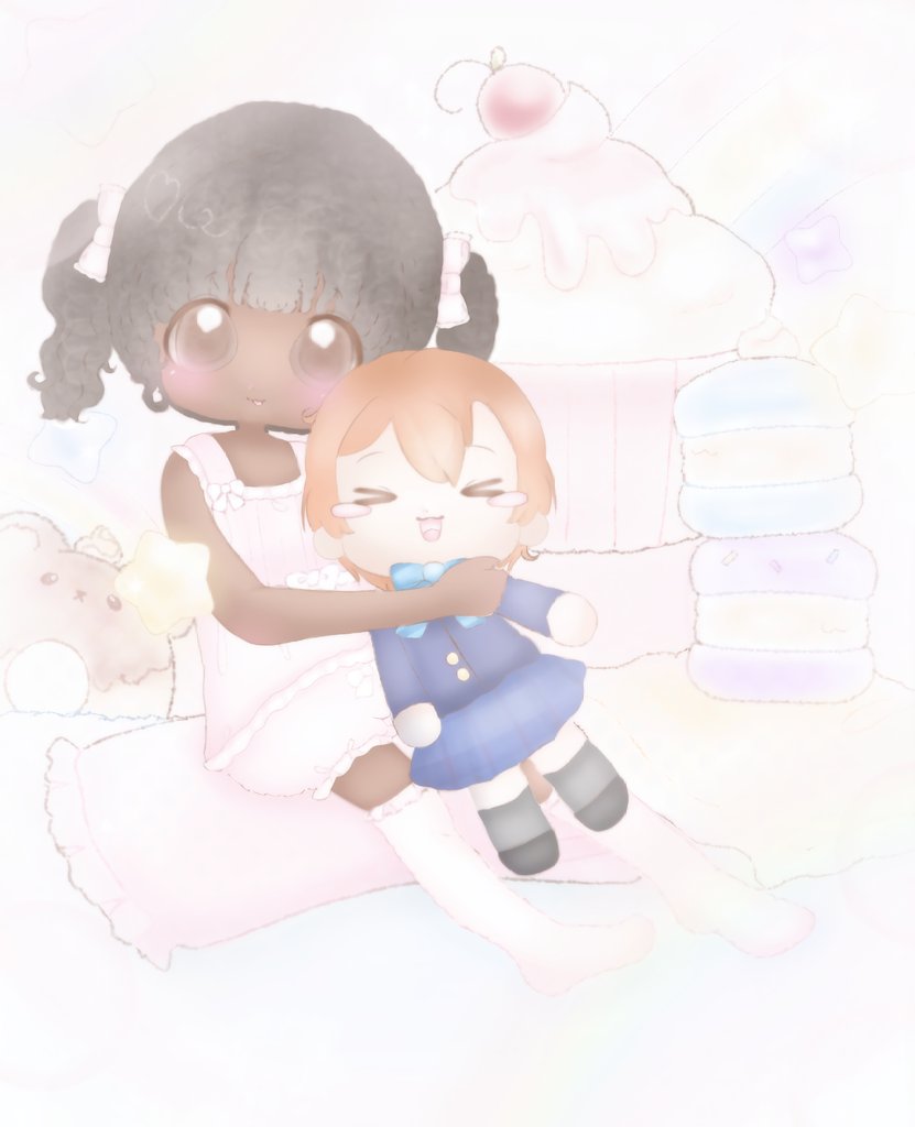 moecreme's tweet photo. eu e minha bonequinha rin nyan　ᰔᩚ
obrigada  @chocolacreampuf　(つω`｡) https://t.co/ryUcVWcPC6