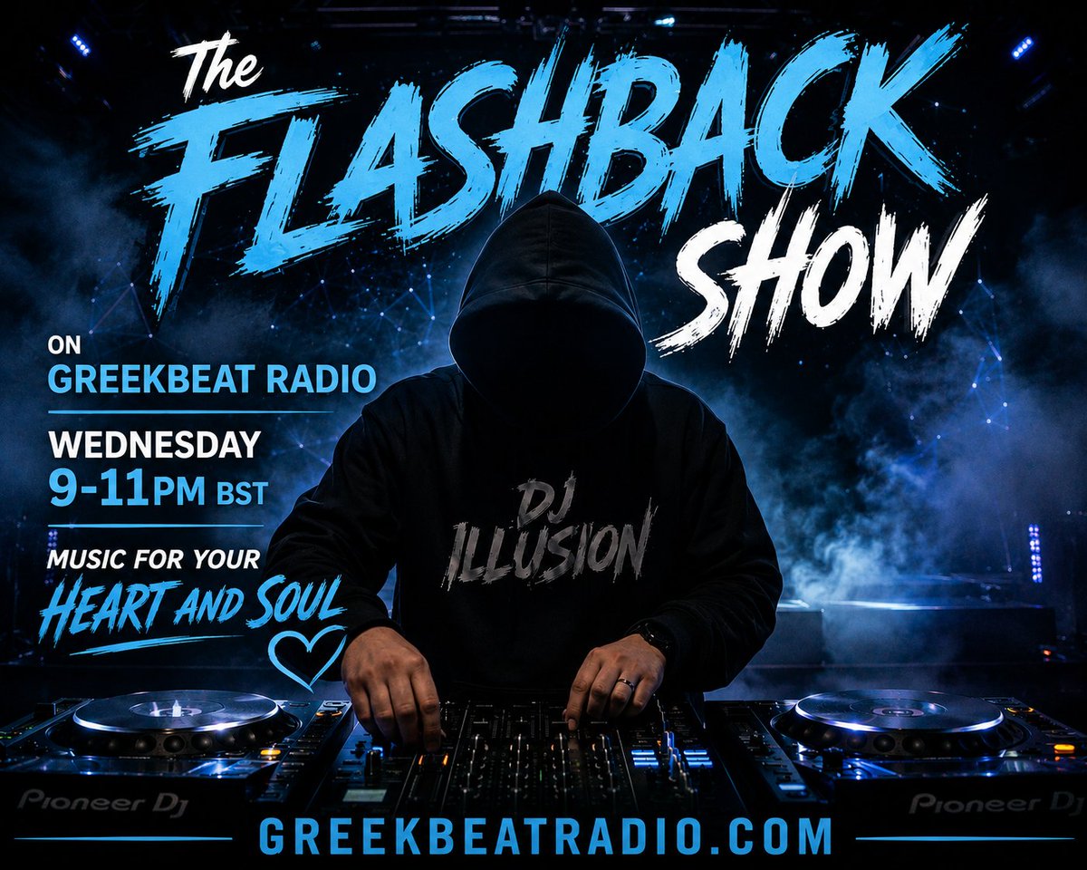 DJILLUSION81's tweet photo. Today 9pm BST @GreekBeatRadio
#Flashbackshow #greekbeatradio #RadioShow https://t.co/m2DNR20E18