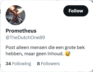 Base64G's tweet photo. @TheDutchOne89 @Anouar_factum En look who's talking hahaha "geen inhoud" inderdaad. Goede zelfreflectie, dat moet ik je nageven. https://t.co/G9rxyvUL6l