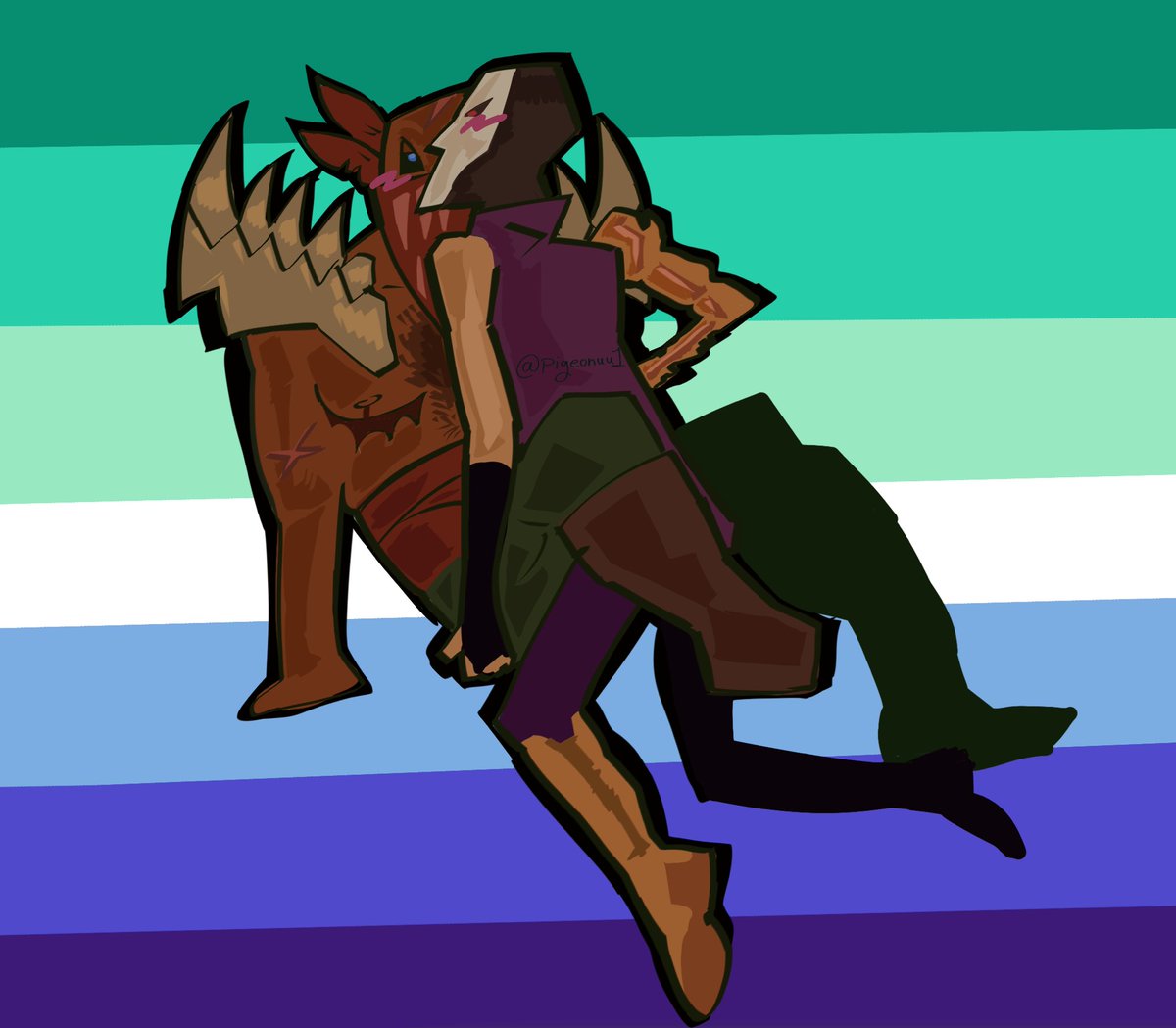 Pigeonuu1's tweet photo. happy pride month to them
#leagueoflegends #artoflegends
#jhinpyke #jhin #pyke https://t.co/wVoESSNTtW