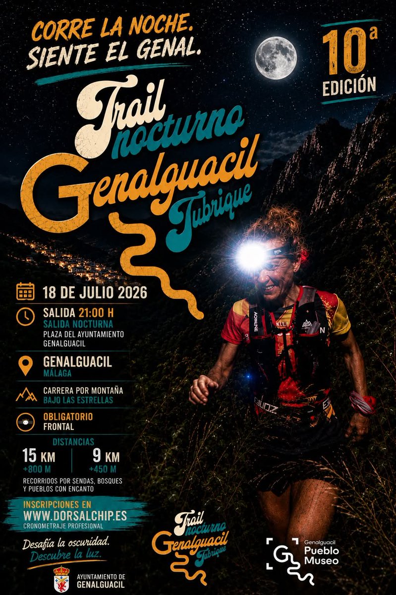 AltoGenal's tweet photo. #GENALGUACIL ABRE #INSCRIPCIONES PARA LA X EDICIÓN DE SU #TRAIL NOCTURNO
@MAHerreraGut #ValledelGenal #deportes #Malaga @pueblomuseo @Genalguacilayto @MalagaDyE @TrailAndalucia https://t.co/UAdfCh7ktV