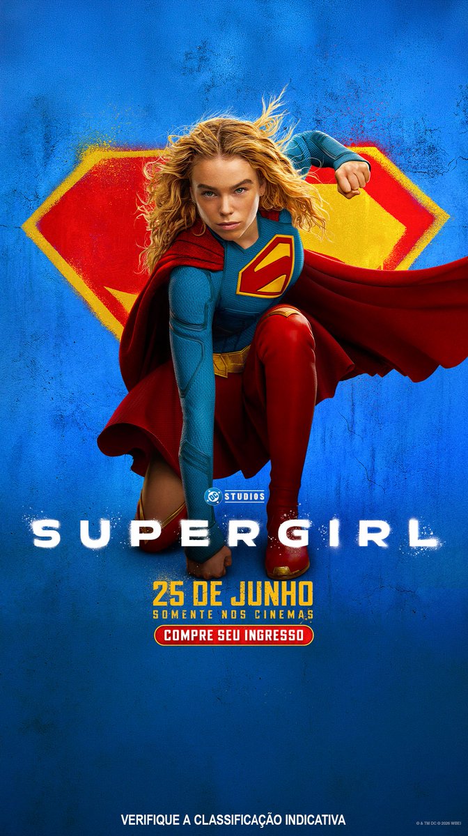 wbpictures_br's tweet photo. Supergirl está pronta! 25/06 nos cinemas. Compre seu ingresso!